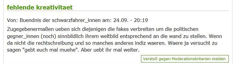Kommentar aus Indymedia